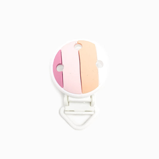 Mola para Chupeta de Silicone Arco Iris ROSA