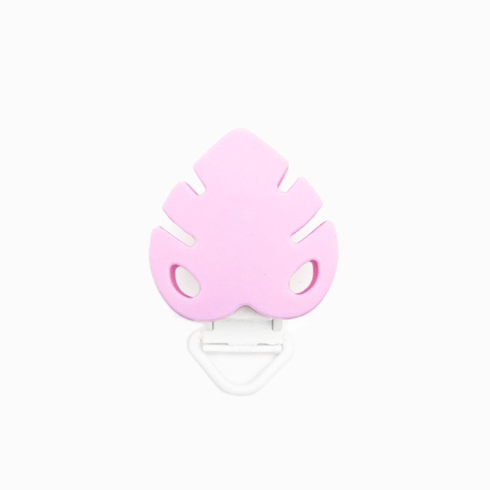 Mola para Chupeta de Silicone Folha ROSA BEBÉ