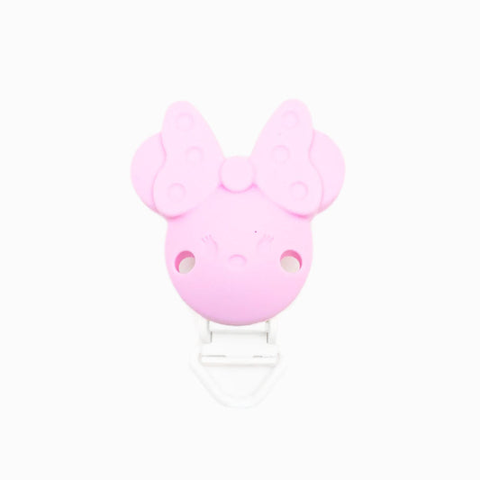 Mola para Chupeta de Silicone Minnie Simples ROSA BEBÉ