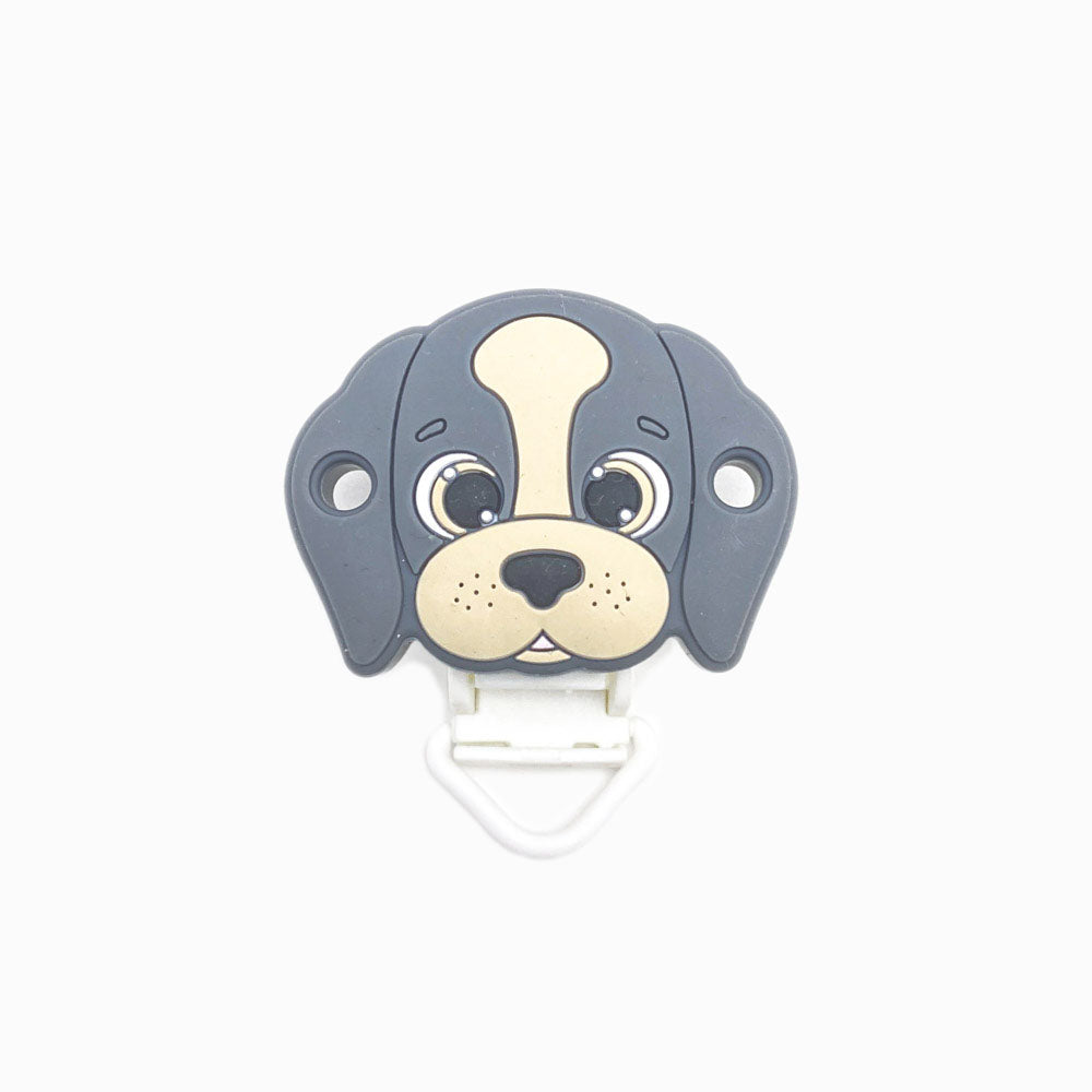 Mola para Chupeta de Silicone Pug CINZA ESURO