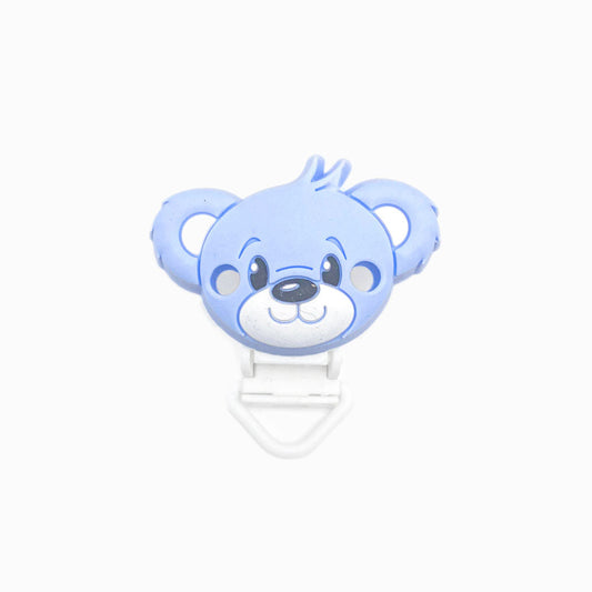 Mola para Chupeta de Silicone Urso Novo AZUL BEBÉ