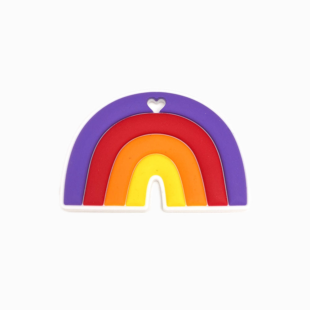 Mordedor Silicone Arco Iris Roxo