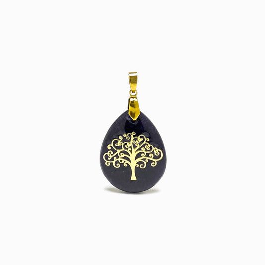 Pêndulo Jade com Gravação Árvore da Vida