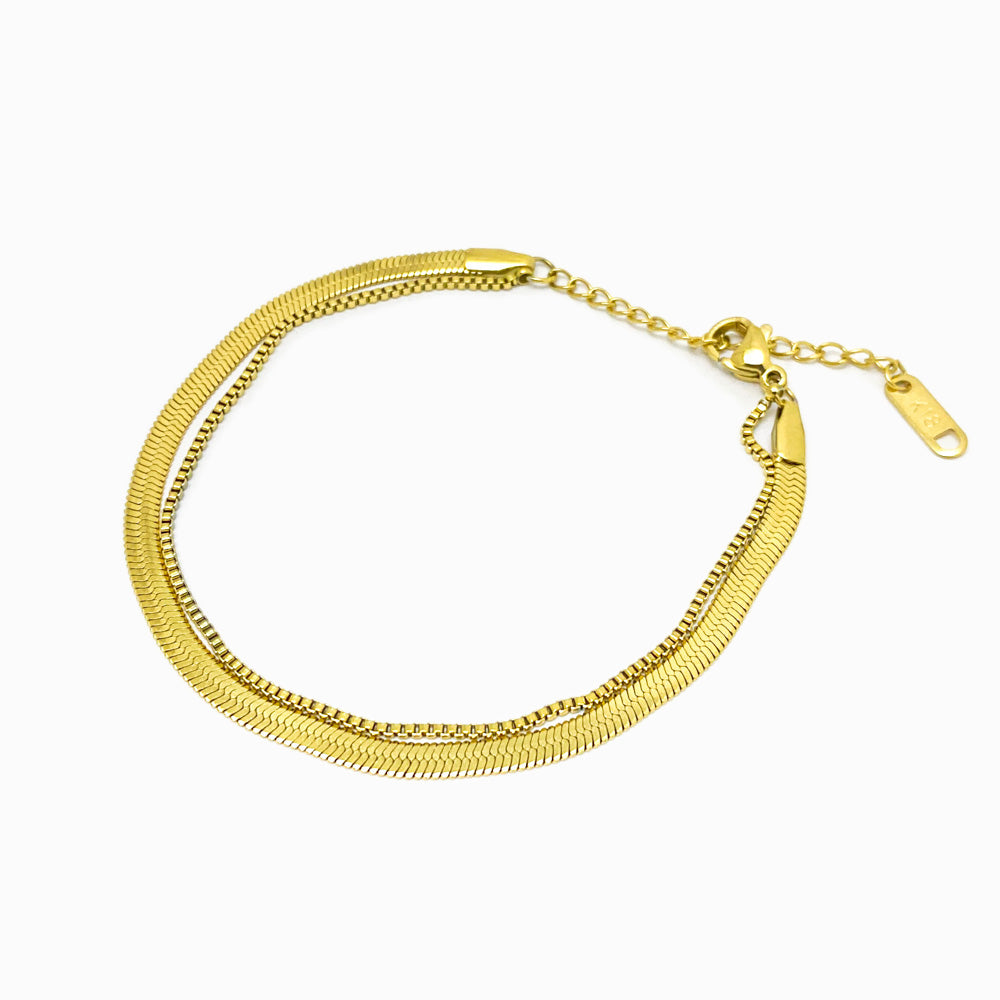 Pulseira Malha Snake SL1070 - Aço Inox