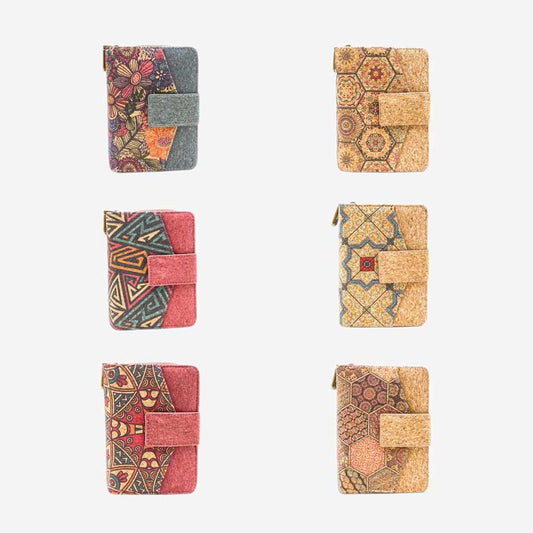 Conjunto 6un Carteira de Cortiça Eco-Smart Pouch PT5029
